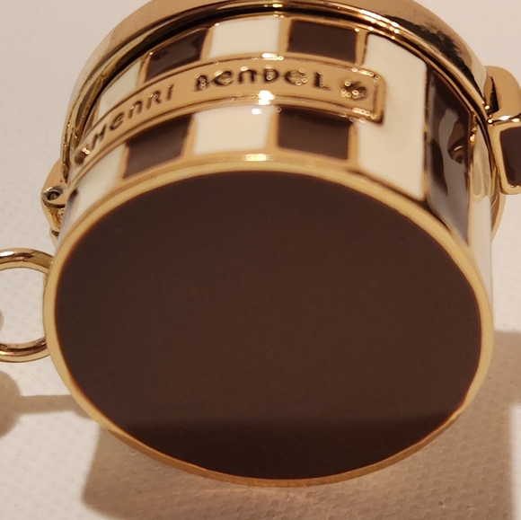 NWT! Henri Bendel hatbox purse handbag charm key fob keychain - Picture 7 of 8